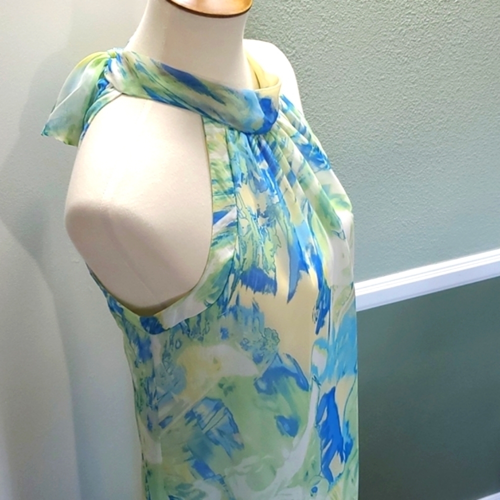Jonathan Martin Studio Grecian Style Sleeveless Print Dress